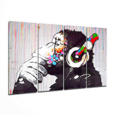 Feel the Music 4 Pieces Mega Glass Wall Art (59"x36") | Insigne Art Design.
